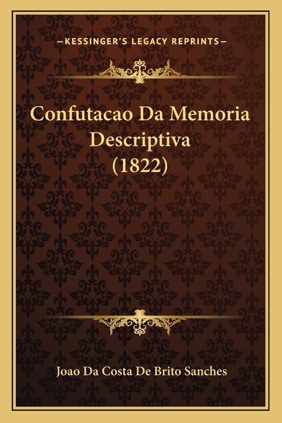 Confutacao Da Memoria Descriptiva (1822) baixar o livro de graça