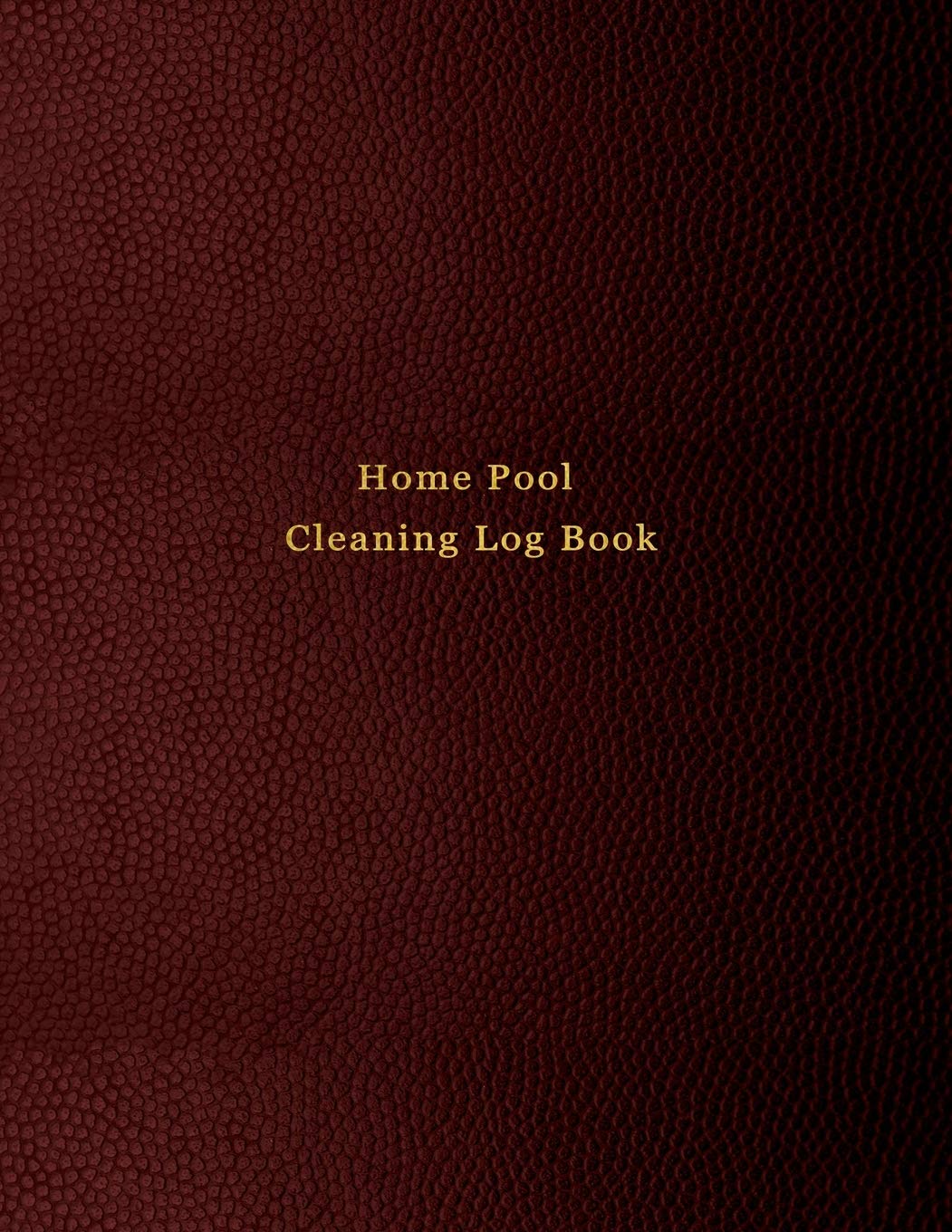 Home Pool Cleaning Log Book: Swimming pool care and maintenance logbook journal for personal home pool owners - Red leather print design baixar livro de graça