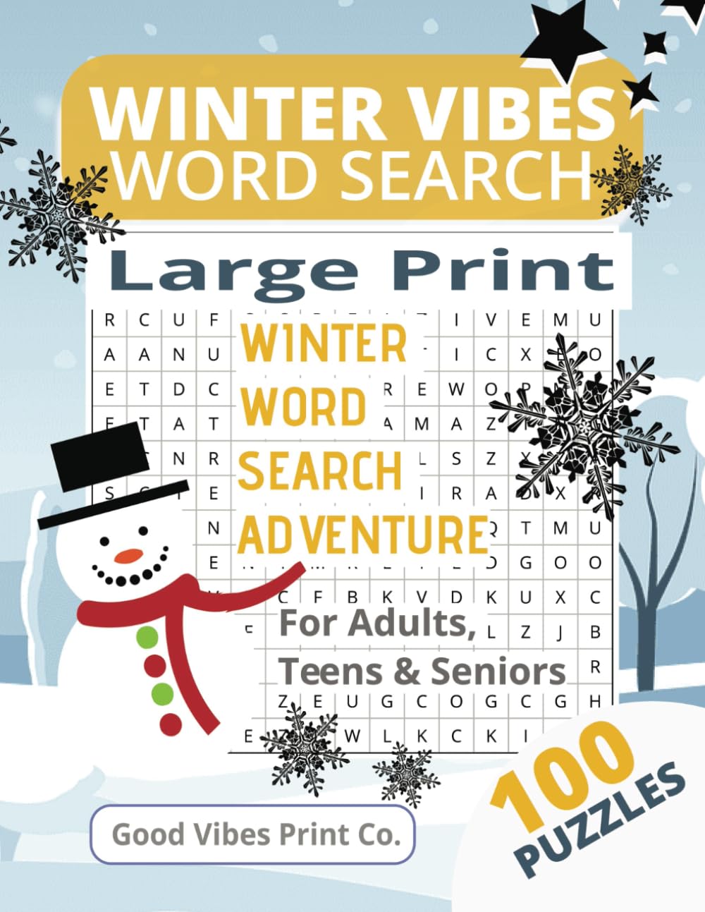 ler totalmente Winter Vibes Word Search Book: 100 Winter themed word find puzzles for Adults, Teens and Seniors in easy to read format.