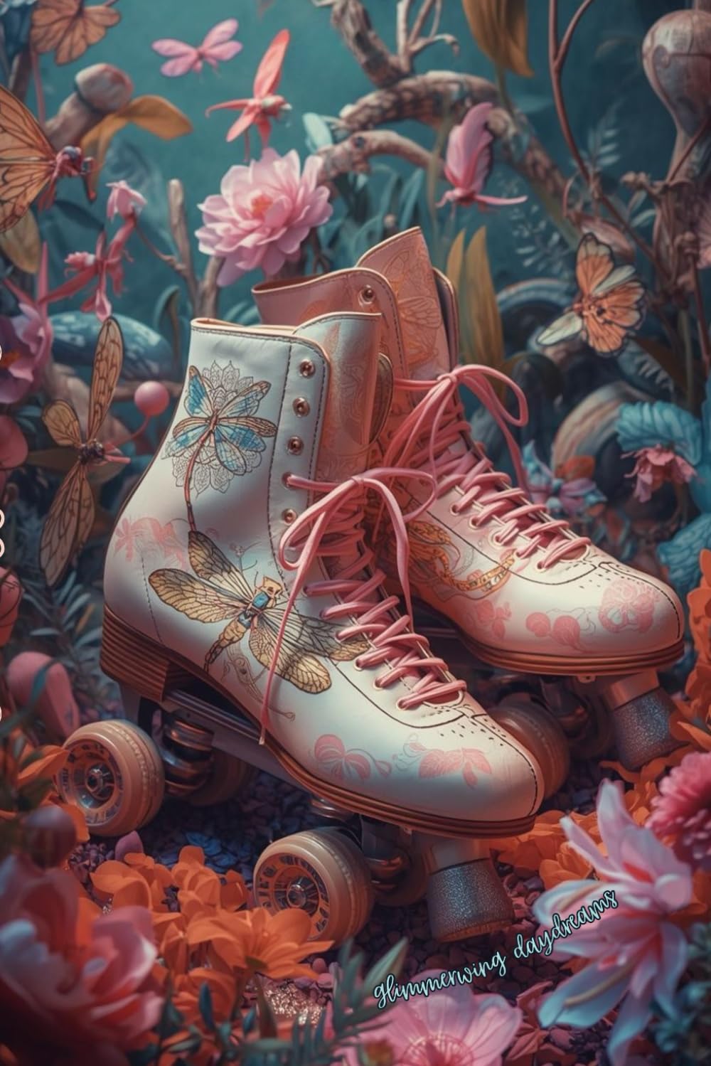 capítulo por capítulo baixar Glimmerwing Daydreams Dragonfly Vintage Roller Skates Journal: A Whimsical Retro Floral Notebook with Lined Pages for Creative Writing Gifts,... Derby Skaters, and Cozy Slow Living Aesthetic