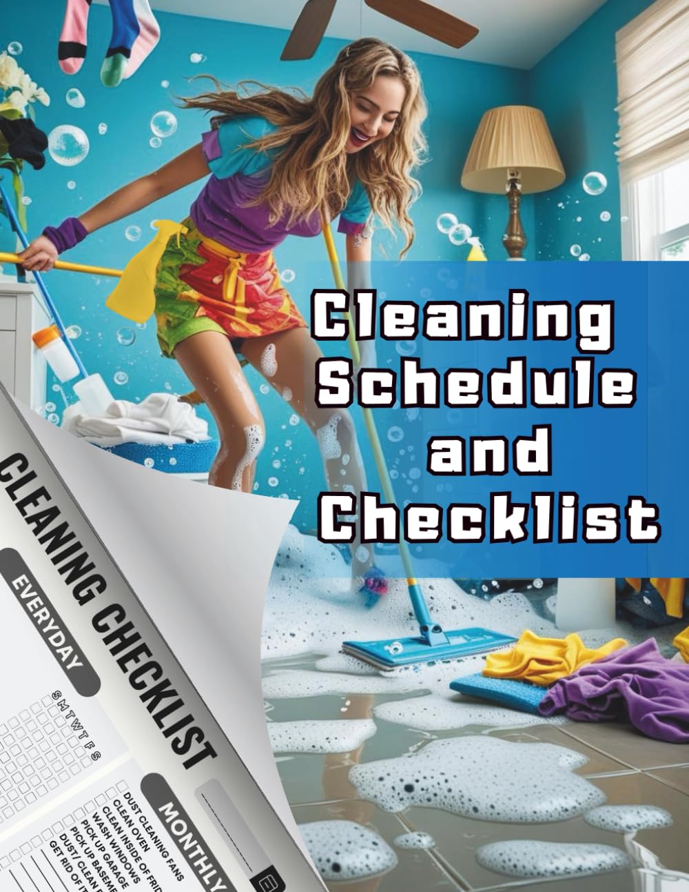 capítulo por capítulo baixar Cleaning Schedule and Checklist: – Daily, Weekly & Monthly Household Cleaning Planner | 110 Pages to Organize, Track, and Maintain a Tidy Home