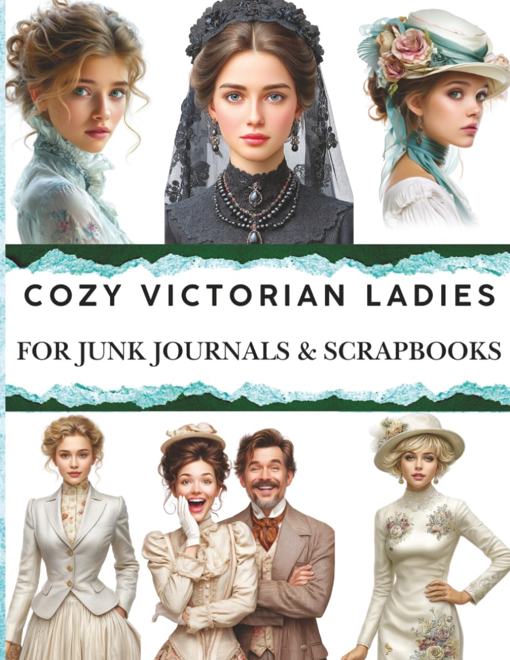 ler totalmente Cozy Victorian Ladies Cut & Collage Book Vol 2: Perfect for art journaling ATC's, Scrapbooking And More