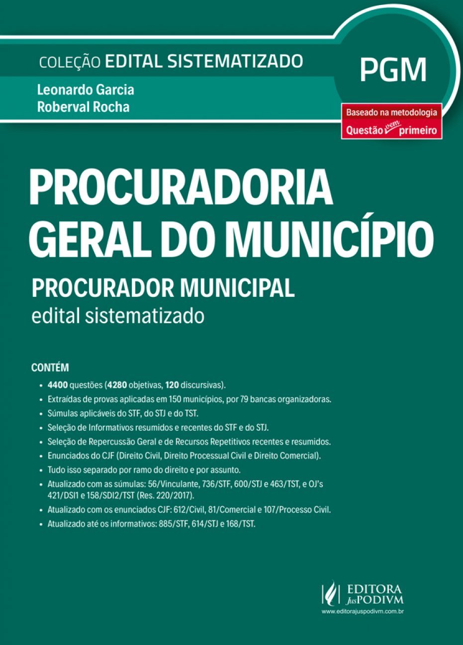 Procuradoria Geral do Município: Procurador Municipal baixar livro de graça