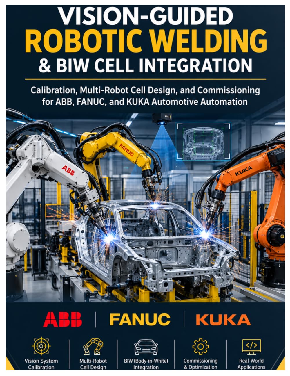 capítulo por capítulo baixar Vision-Guided Robotic Welding & BIW Cell Integration: Calibration, Multi-Robot Cell Design, and Commissioning for ABB, FANUC, and KUKA Automotive Automation