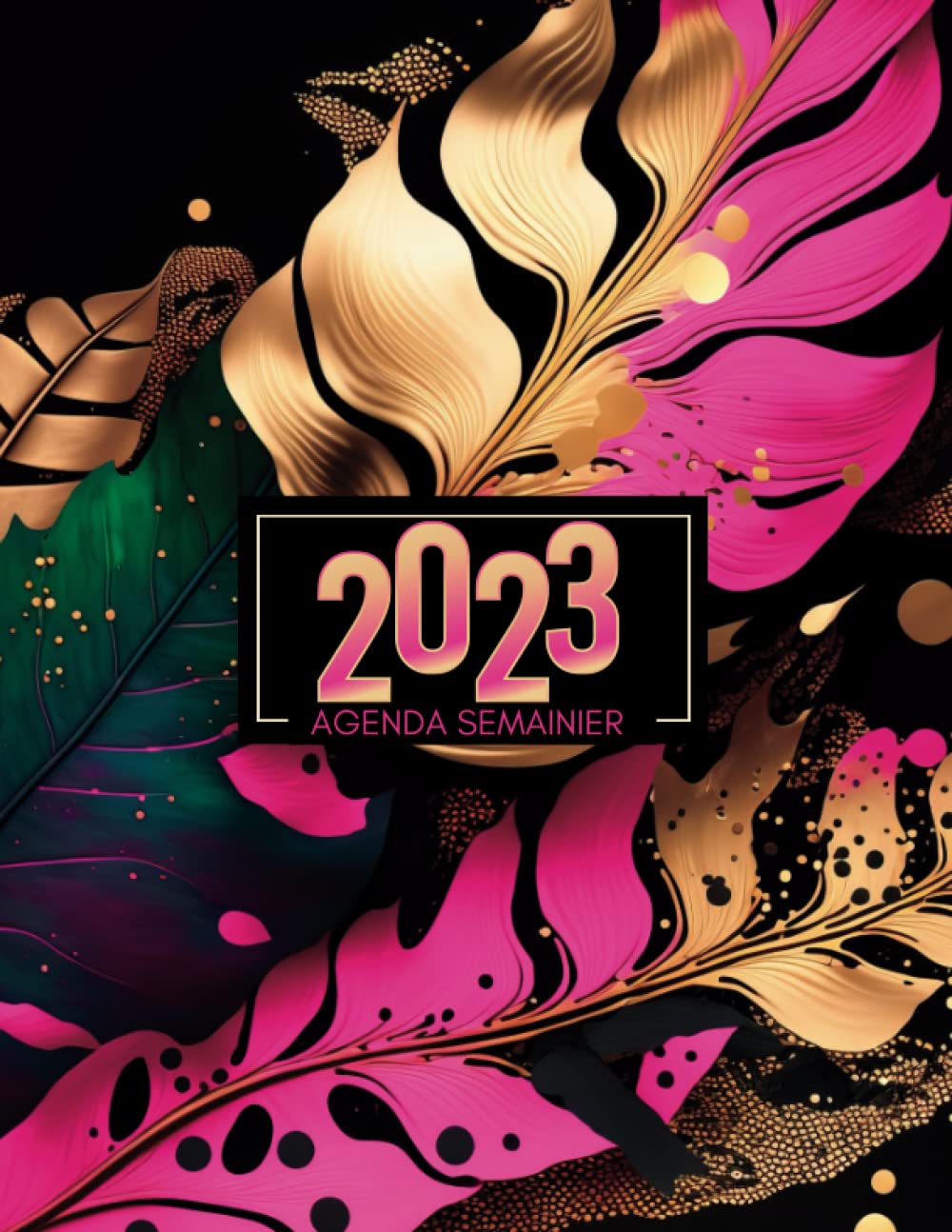ler totalmente Agenda 2023 Semainier: Horaires de 7h00 à 21h00 | 2 Pages par Semaine | Français | Grand Format A4 | Jolie Couverture de Fleurs (French Edition)