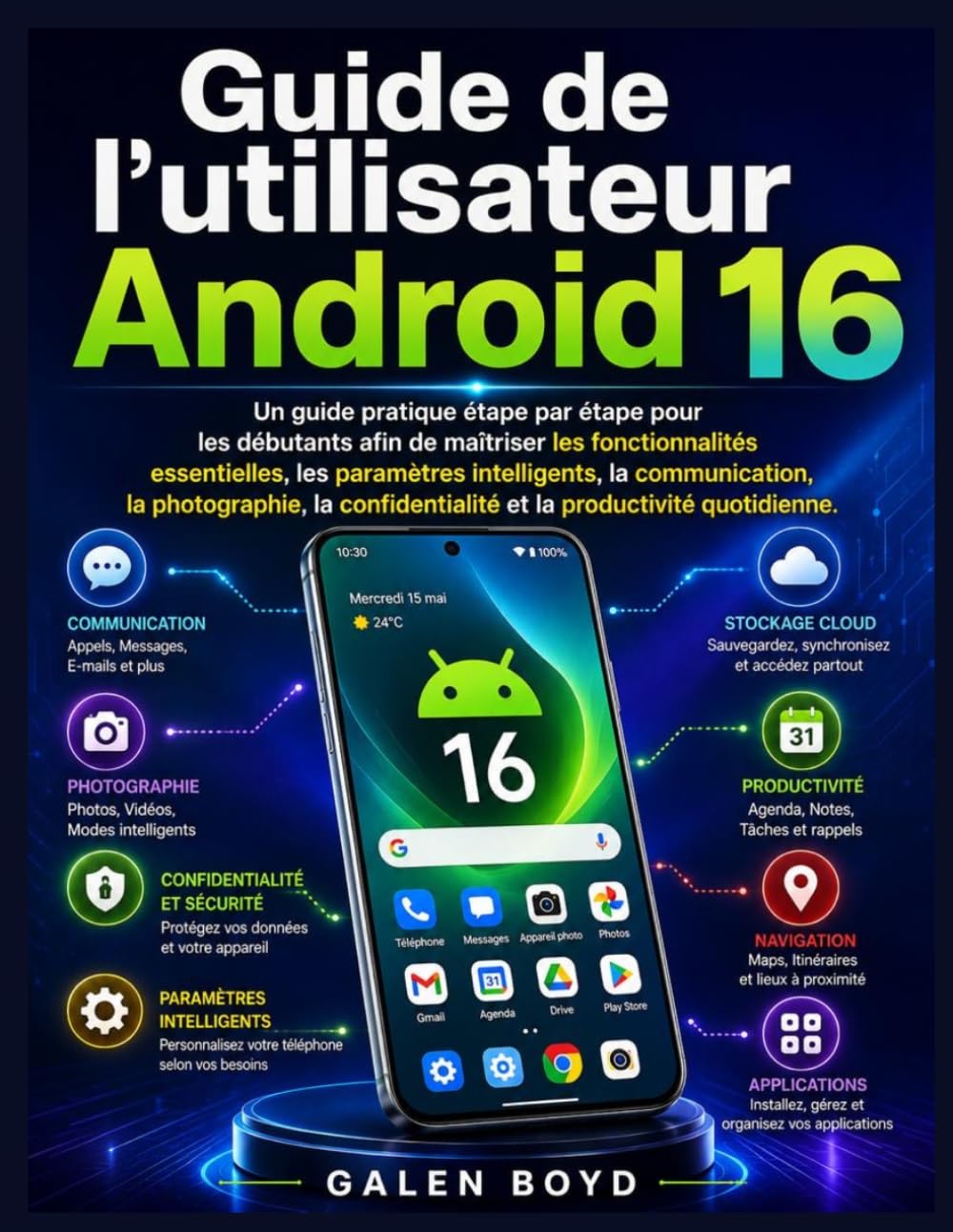 capítulo por capítulo baixar Guide de l'utilisateur Android 16: Un guide pratique étape par étape pour les débutants afin de maîtriser les fonctionnalités essentielles, les... et la productivité quotidienne.