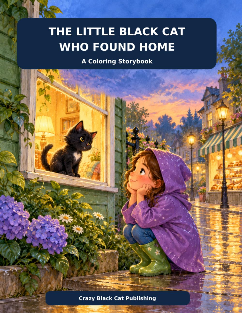 The Little Black Cat Who Found Home: A Coloring Storybook baixar livro de graça
