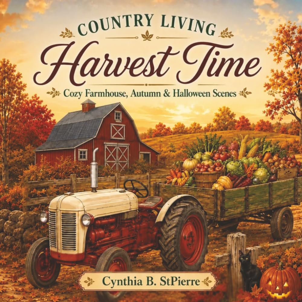 Country Living Harvest Time: Cozy Farmhouse, Autumn & Halloween Scenes baixar o livro de graça