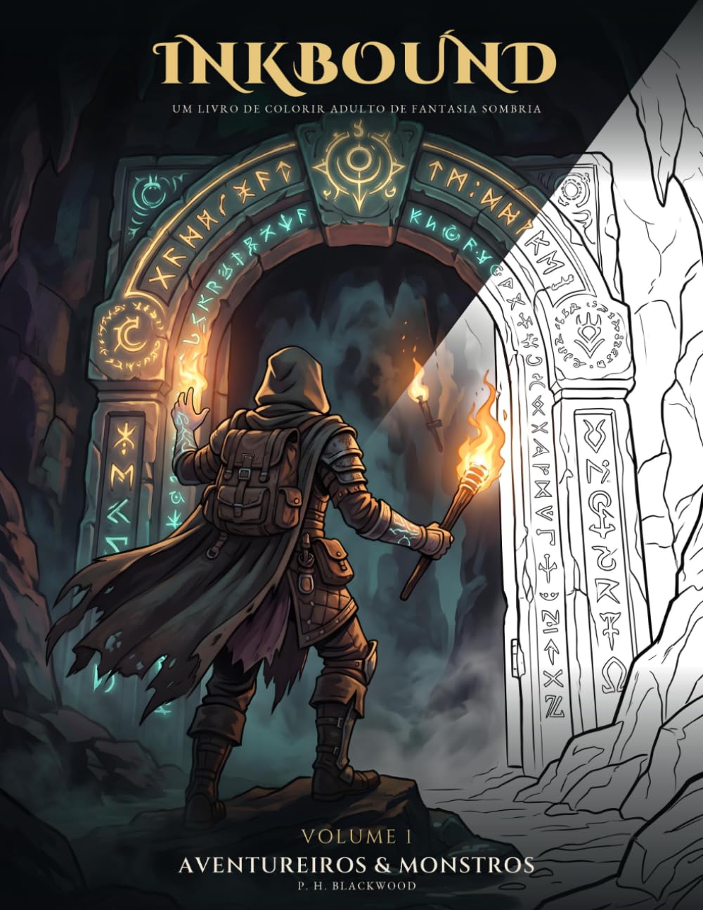 capítulo por capítulo baixar Inkbound: Aventureiros & Monstros — Um livro de colorir adulto de fantasia sombria (Inkbound [Br]) (Portuguese Edition)
