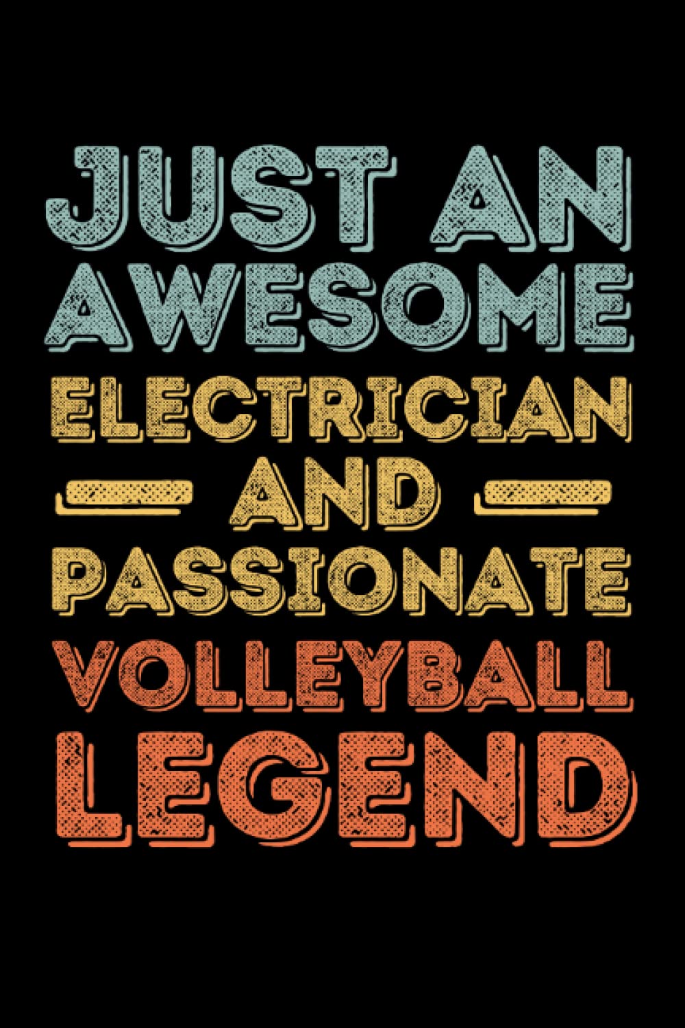 Electrician Volleyball legend retro: 6"x9", Notes, Notebook, Journal, Diary, 120 Pages lined, Paperback Cover baixar o livro de graça