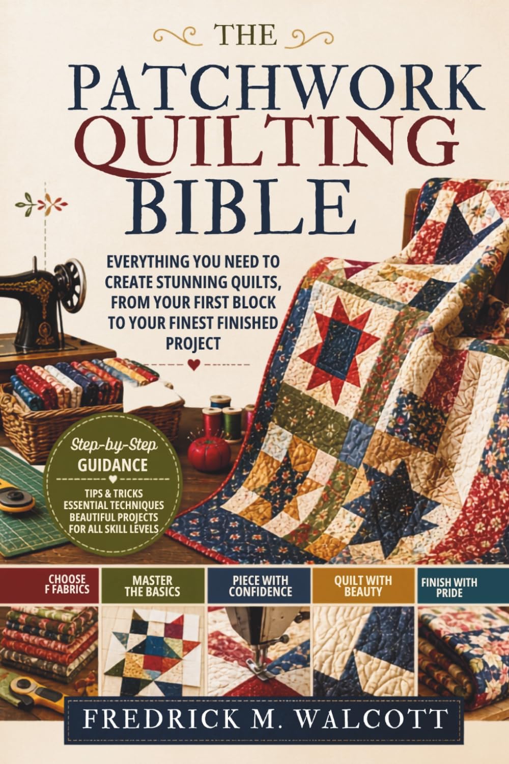 capítulo por capítulo baixar The Patchwork Quilting Bible: Everything You Need to Create Stunning Quilts, From Your First Block to Your Finest Finished Project