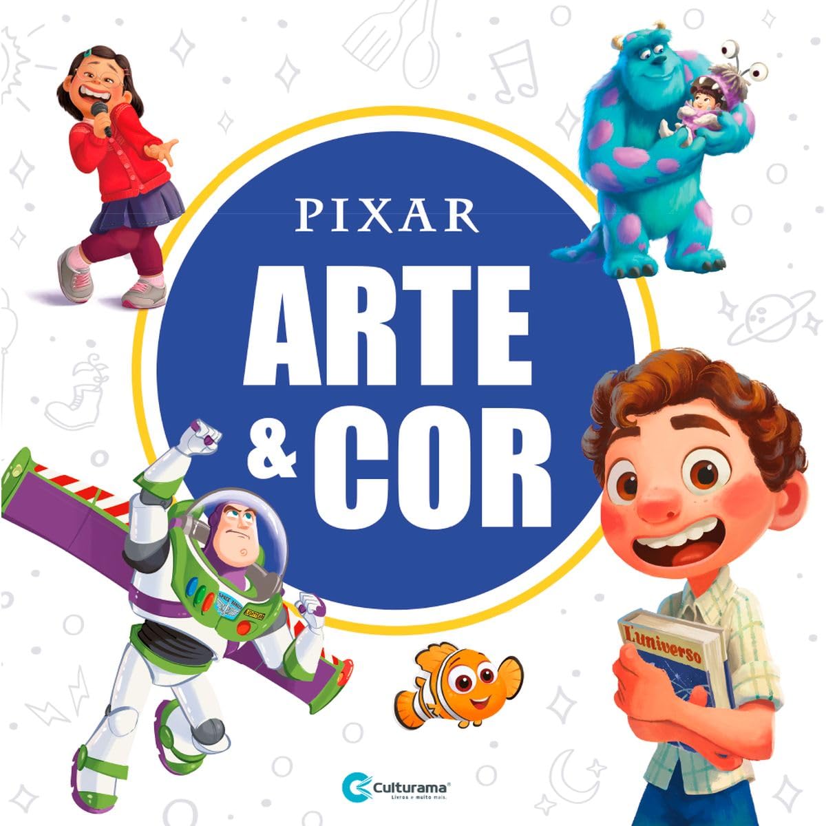 Arte e cor Pixar: Livro para colorir!
