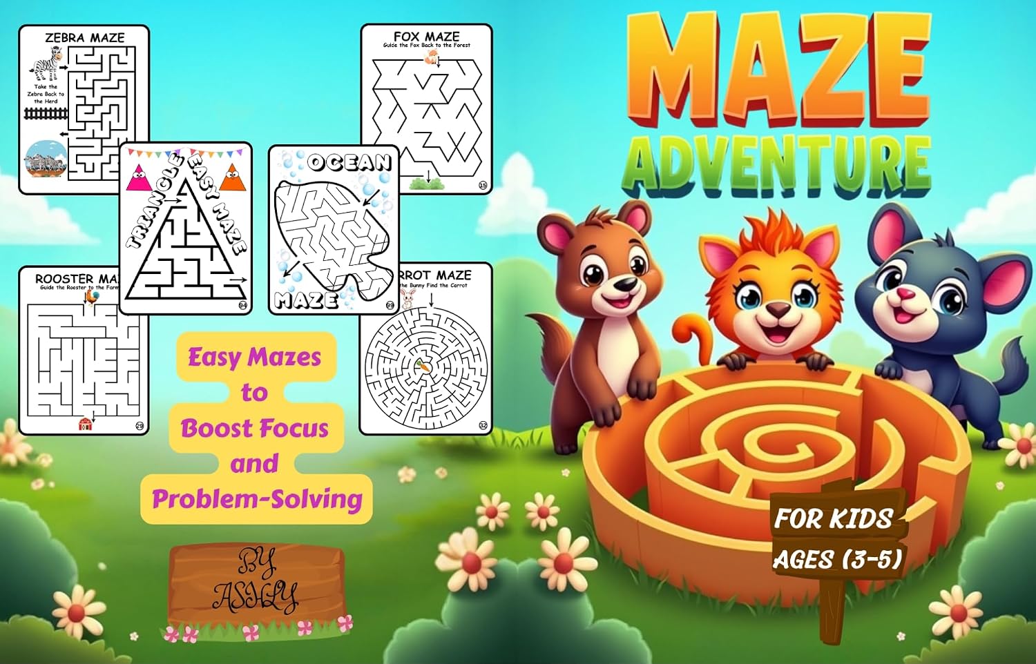 MAZE ADVENTURE FOR KIDS AGES 3-5: Easy Mazes to Boost Focus and Problem-Solving (English Edition) baixar o livro de graça