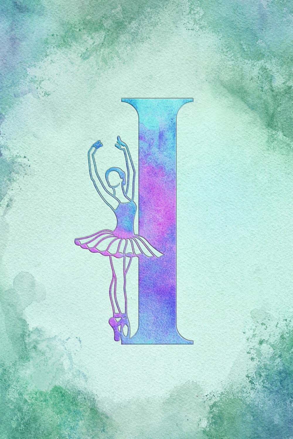 capítulo por capítulo baixar I: Letter "I" Initial Ballet Dance Monogram Notebook - Ballerina on Pink, Blue & Green Watercolor - College-Ruled Personal Journal, Writing Pad or Diary for Dancers, Girls & Women - 110 Pages, 6x9