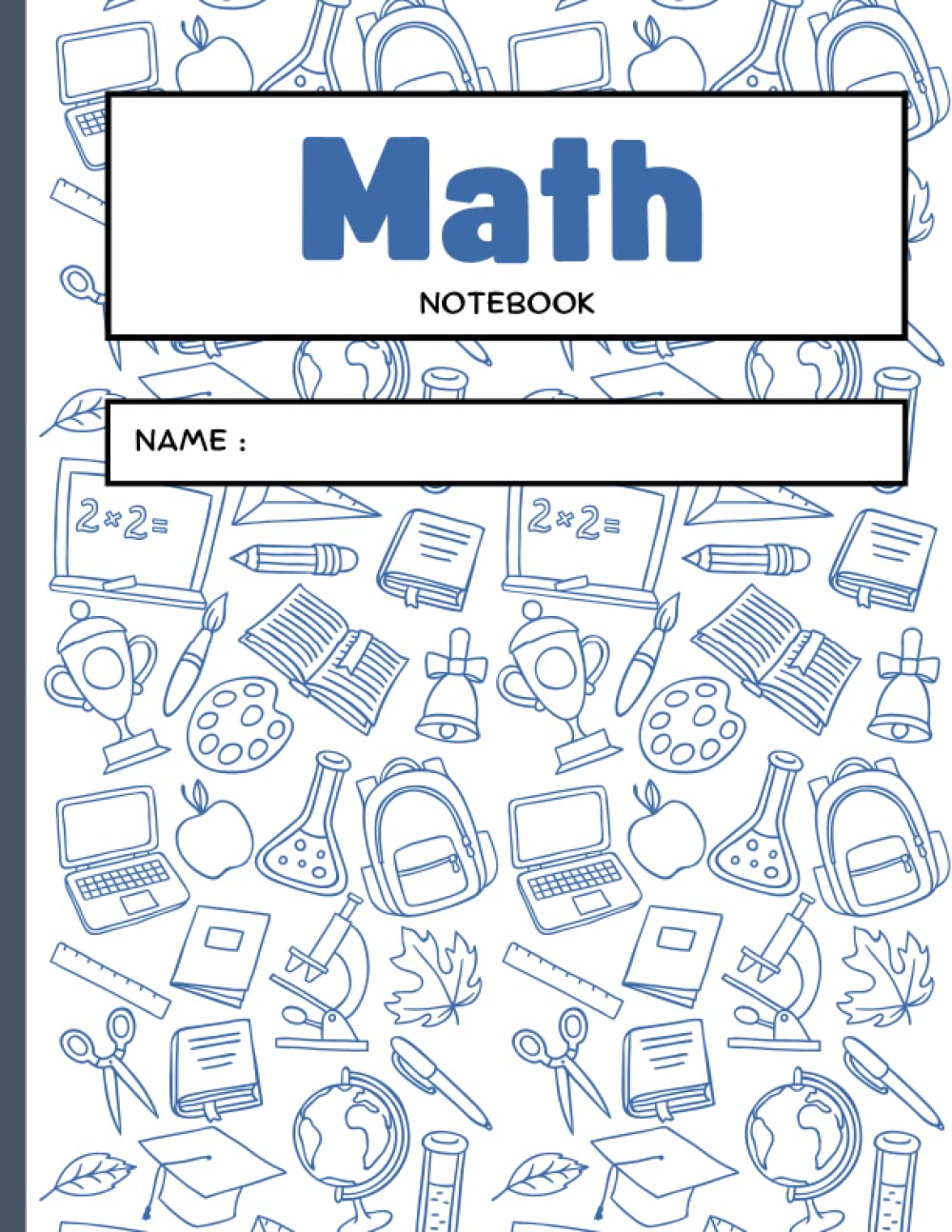ler totalmente MATH Notebook: Lined Graph Paper Notebook [Large 8.5X11], Grid Paper Notebook1/4 inch Squares 4x4, Grid Paper for Math and Science Students