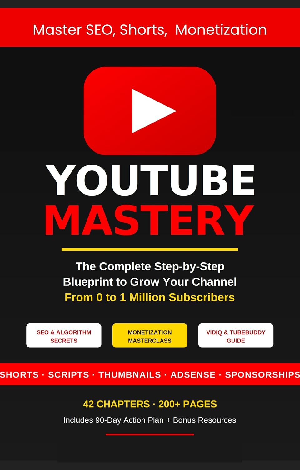 YouTube Mastery: The Complete Step-by-Step Blueprint to Grow Your Channel from — Master SEO, Algorithm, Shorts, Thumbnails, Monetization, VidIQ & Sponsorships in 90 Days (20 (English Edition) baixar o livro de graça