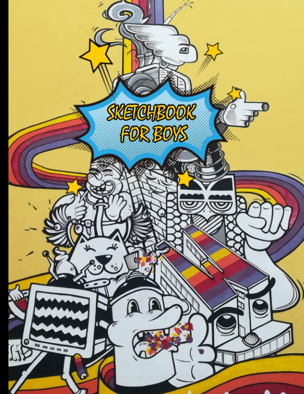 ler totalmente Sketchbook for Boys: A Large Sketchbook for Kids with 120 Premium White Pages, Notebook for Drawing, Writing, Painting, Sketching or Doodling, 8.5x11, Gifts for Kids Girls Boys Teens Adults