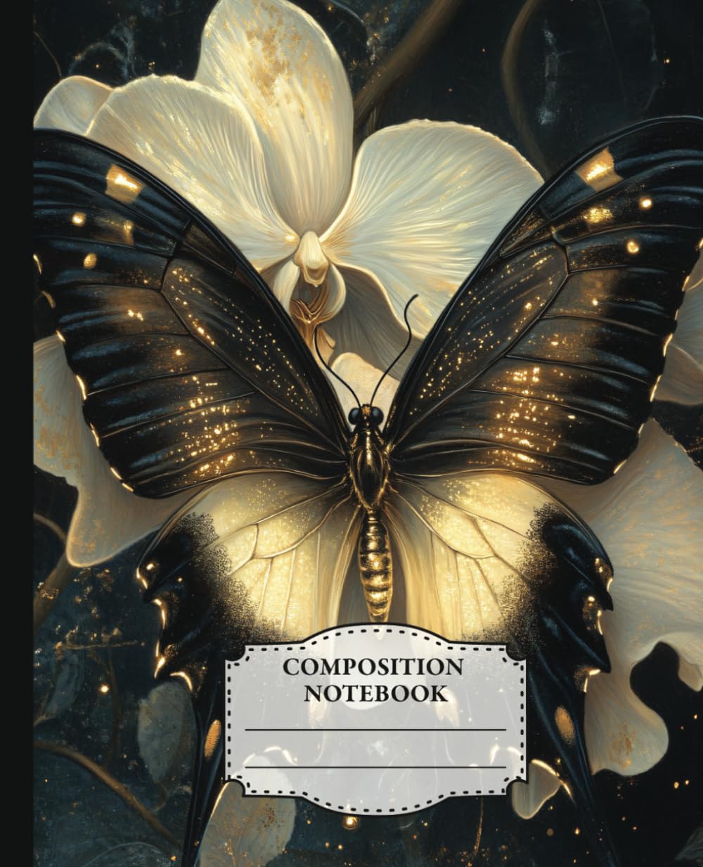Gothic Botanical Butterfly Composition Notebook: 110-Page College-Ruled Aesthetic Ivory Orchids Journal – An Ideal Gift for Teens, Students, Teachers, or Office Workers baixar o livro de graça