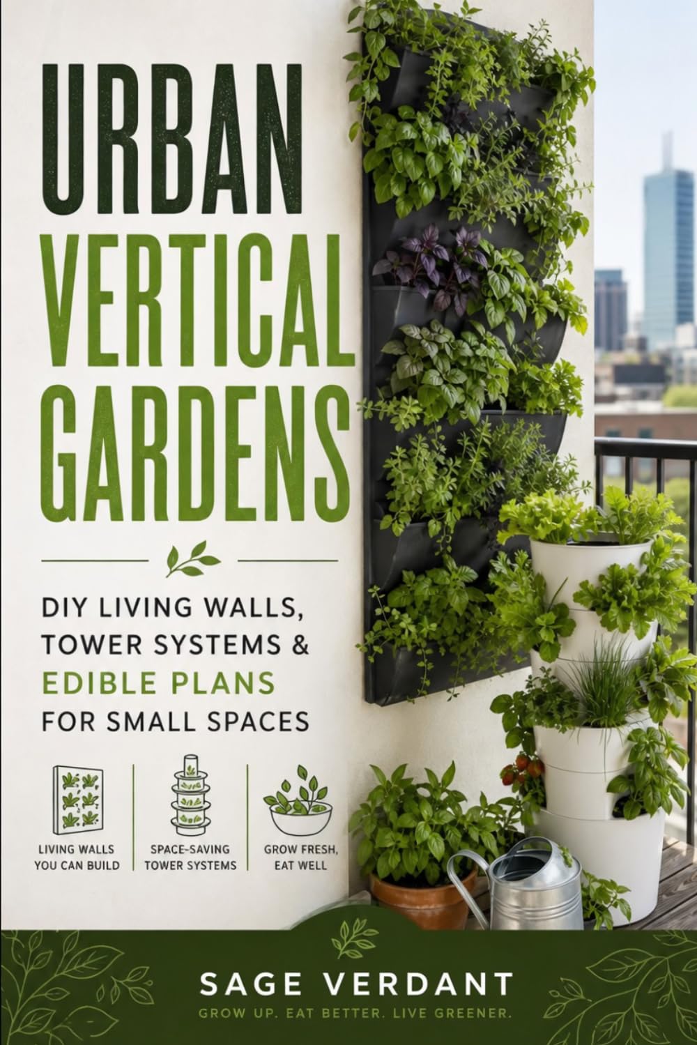 capítulo por capítulo baixar Urban Vertical Gardens: DIY Living Walls, Tower Systems & Edible Plans for Small Spaces