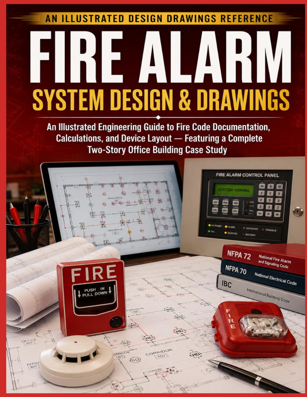 Fire Alarm System Design & Drawings: An Illustrated Engineering Guide to Fire Code Documentation, Calculations, and Device Layout - Featuring a Complete Two-Story Office Building Case Study baixar o livro de graça