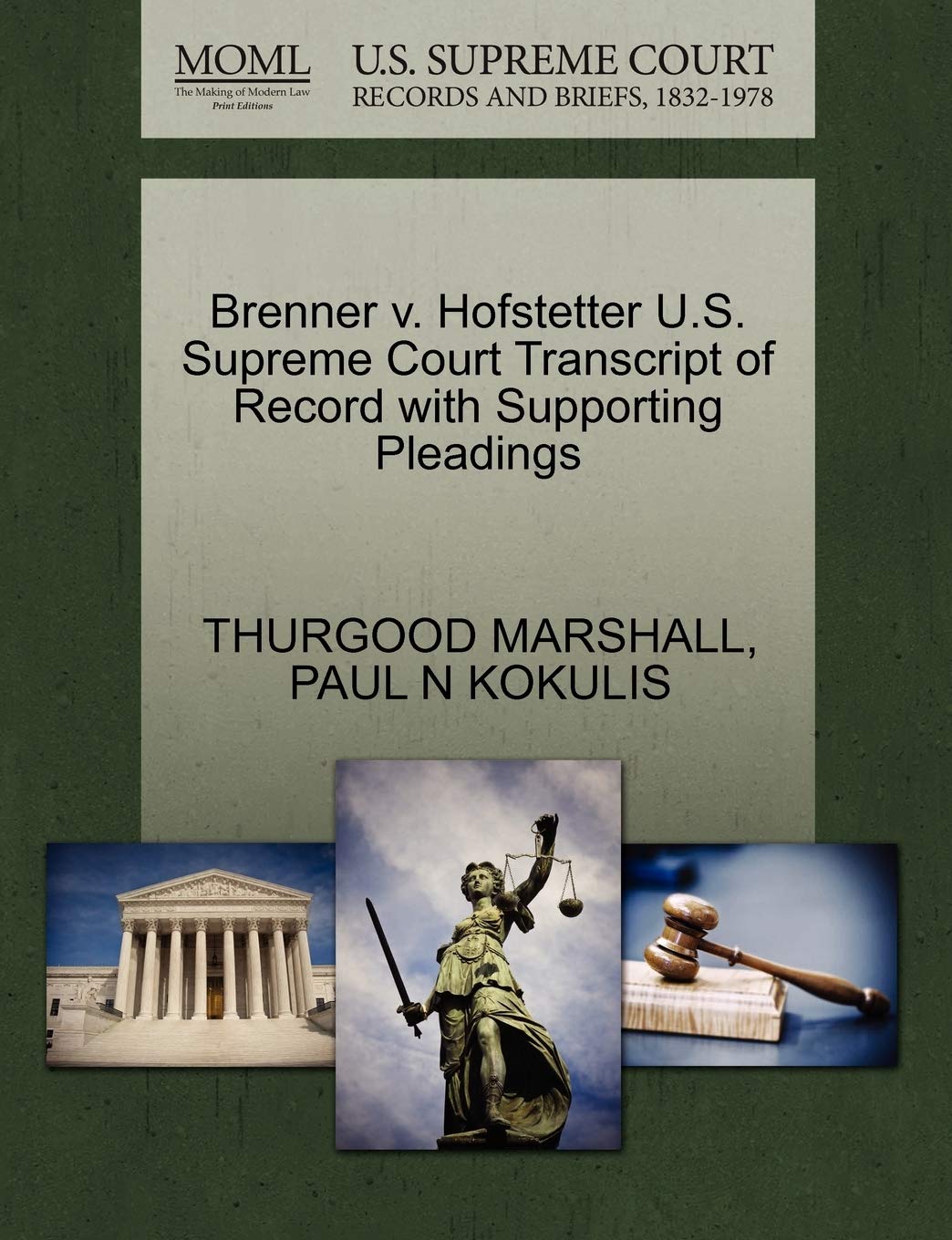 capítulo por capítulo baixar Brenner v. Hofstetter U.S. Supreme Court Transcript of Record with Supporting Pleadings
