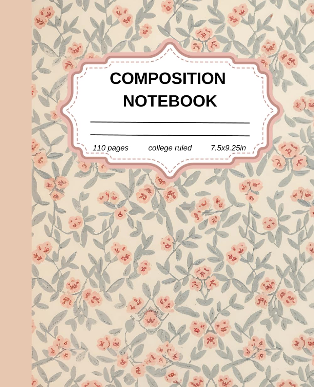 ler totalmente Chic Coquette Composition Notebook: Vintage Floral College-Ruled Ideal for Students, Teens & Women
