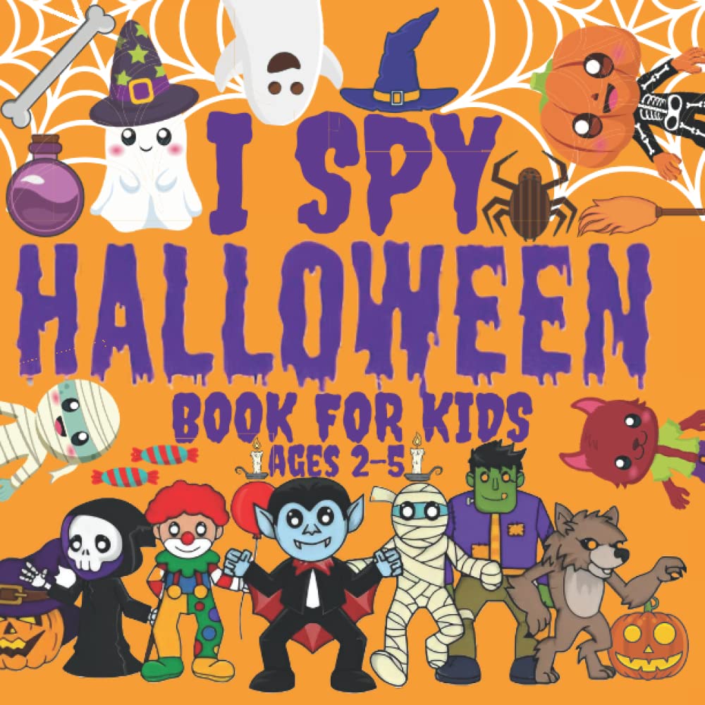 ler totalmente I Spy Halloween Book For Kids Ages 2-5: fun Guessing and Coloring Activity Book for little kids,Toddlers, Preschoolers,halloween books for kids +2 years