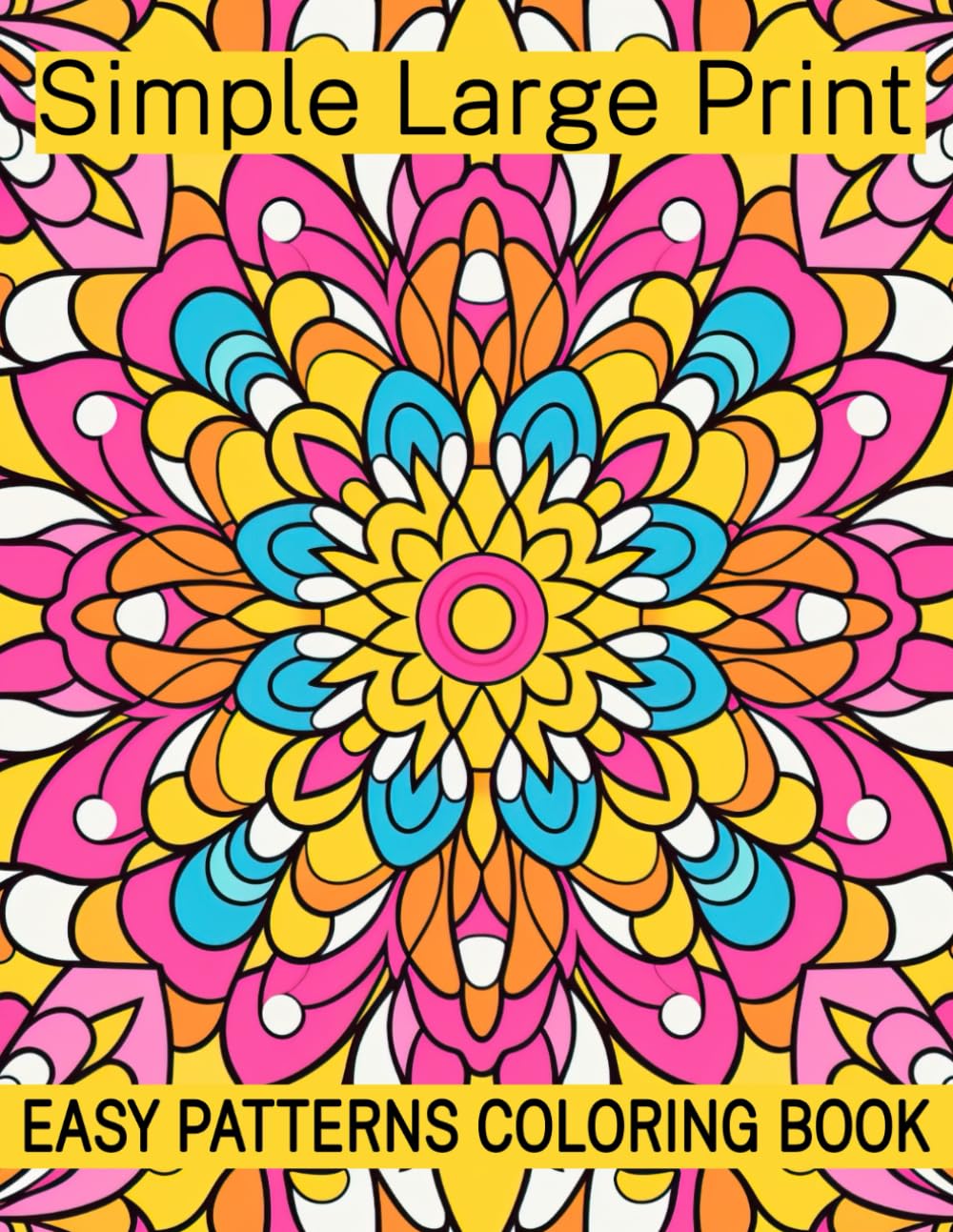 ler totalmente Simple Large Print Easy Patterns Coloring Book: Exquisite Stress-Relief Patterns in This Adult Coloring Book