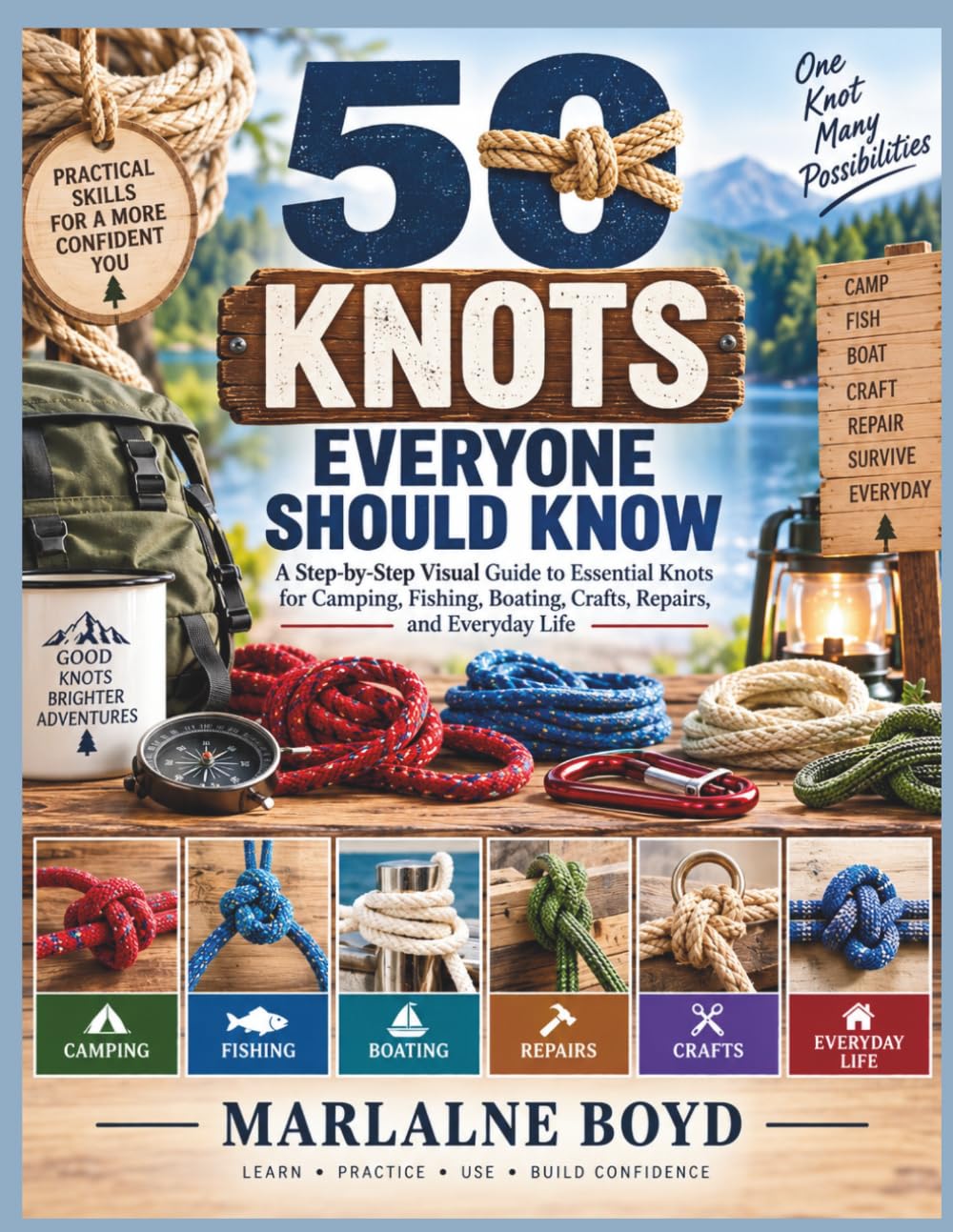 50 KNOTS EVERYONE SHOULD KNOW: A Step-by-Step Visual Guide to Essential Knots for Camping, Fishing, Boating, Crafts, Repairs, and Everyday Life baixar livro de graça