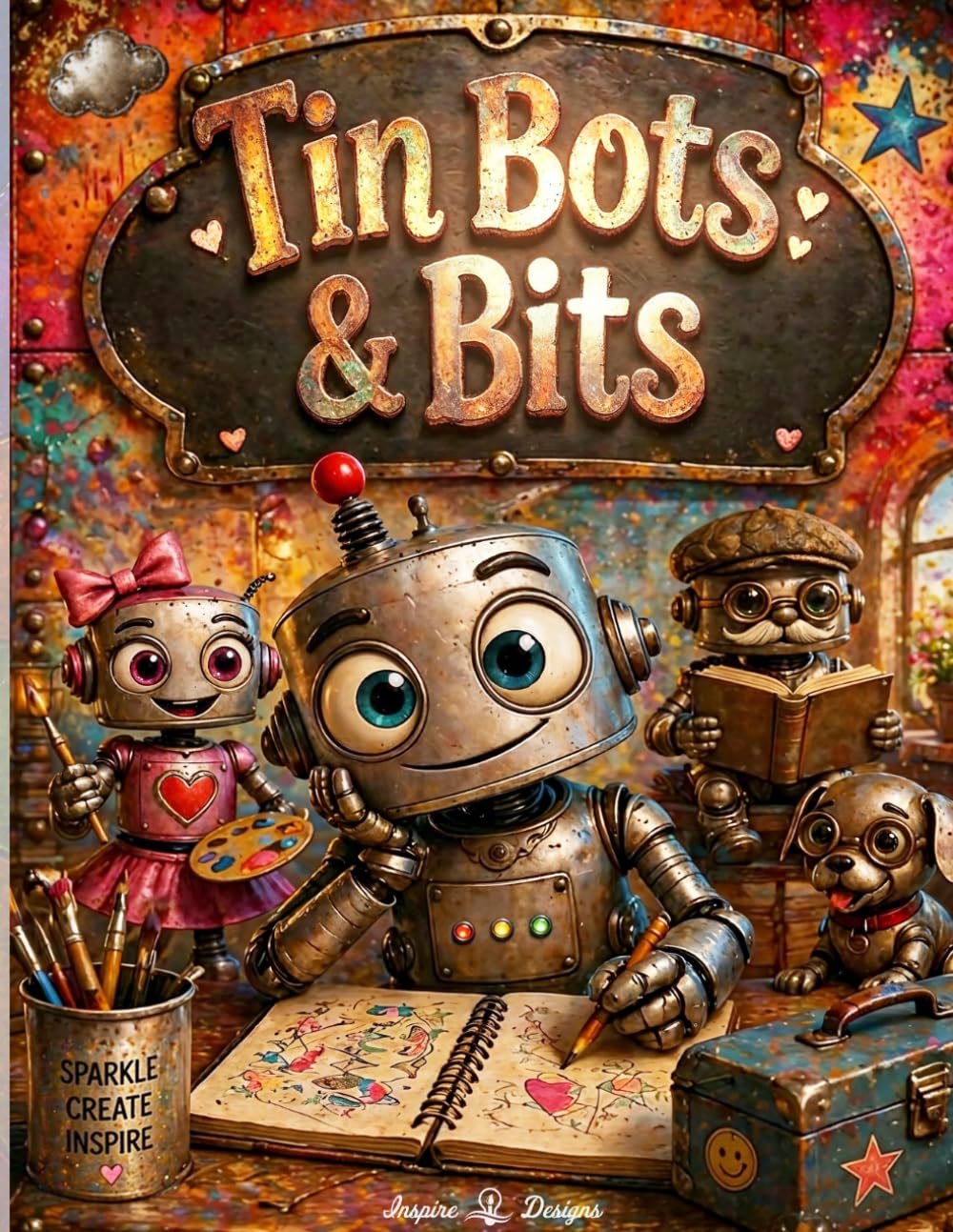 ler totalmente Tin Bots & Bits: Creative Cut & Collage Ephemera Book for Art Journaling, Junk Journaling, Scrapbooking, Mixed Media Projects, Card Making and All Paper Crafts