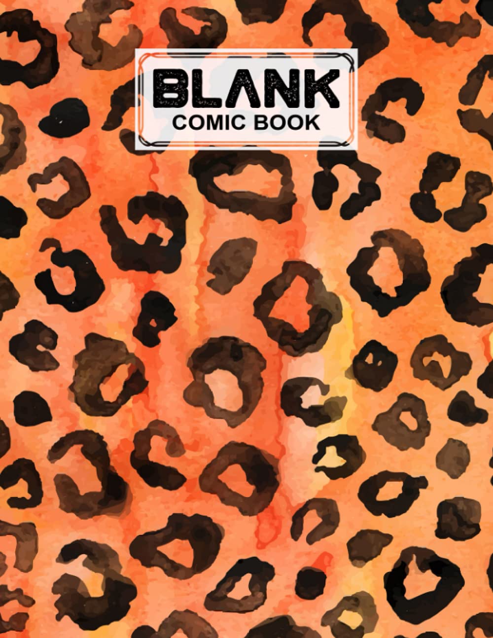 ler totalmente Blank Comic Book: Leopard Print Cover, Create Your Own Story, Journal, Notebook, Sketchbook for Kids and Adults, 120 Pages - Size 8.5" x 11" Notebook by Rico Romer