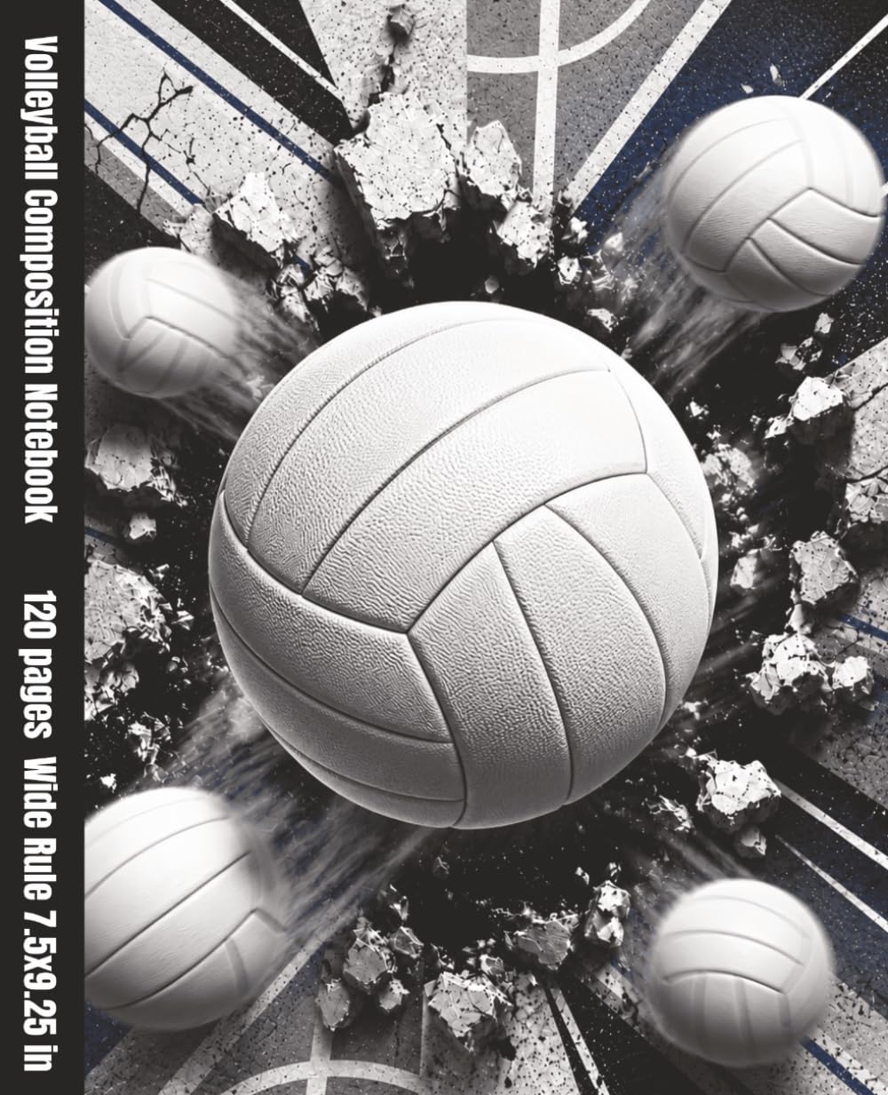Volleyball Composition Notebook: Wide Ruled School Notebook for Kids, Volleyball Players, Homework, Class Notes & Back-to-School | 120 Pages baixar livro de graça