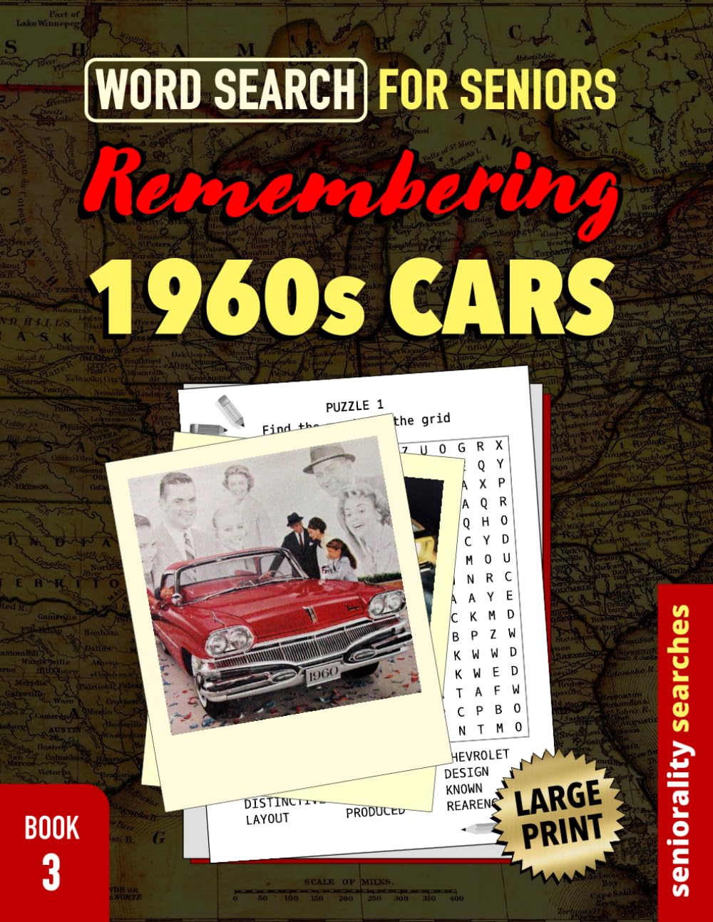 ler totalmente Remembering 1960s Cars: Large Print word search for Seniors with Dementia, Alzheimer’s or memory issues