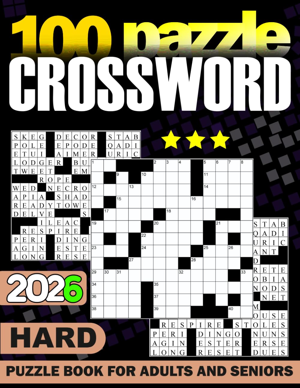 ler totalmente Hard Crossword Puzzle Book For Adults and Seniors: Fun brain exercises to keep your mind active and healthy