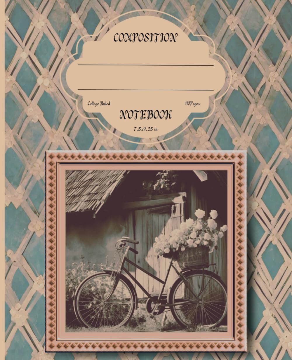 ler totalmente Composition Notebook College Ruled | Vintage Bicycle Aesthetics: Writing Journal For School, College, Office, Work | 7.5x9.25in | 110p