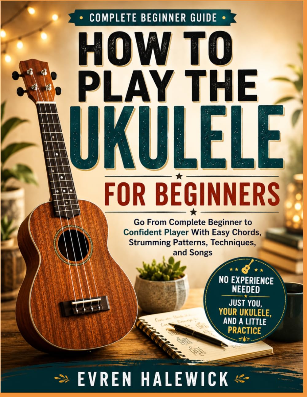 ler totalmente Complete Beginners Guide: HOW PLAY TO THE UKULELE FOR BEGINNERS: Go From Complete Beginners To Confident Player With Easy Chords, Strumming Patterns, Techniques, And Songs