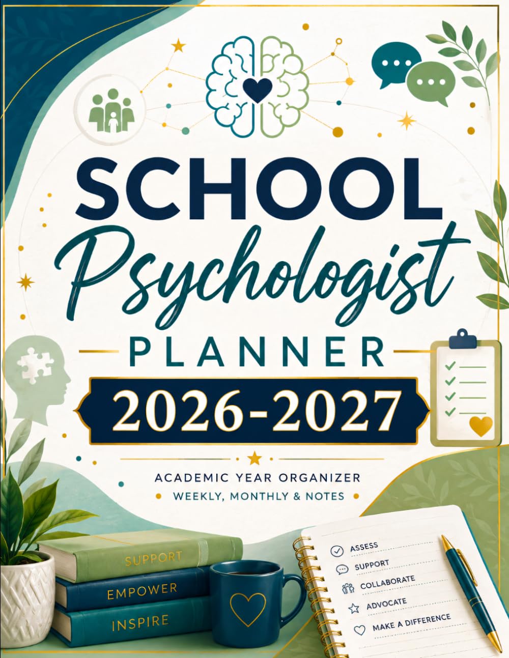 ler totalmente School Psychologist Planner: 2026-2027 Academic Year Organizer for Evaluations, Observations, Consultations, Interventions, and Eligibility Meetings
