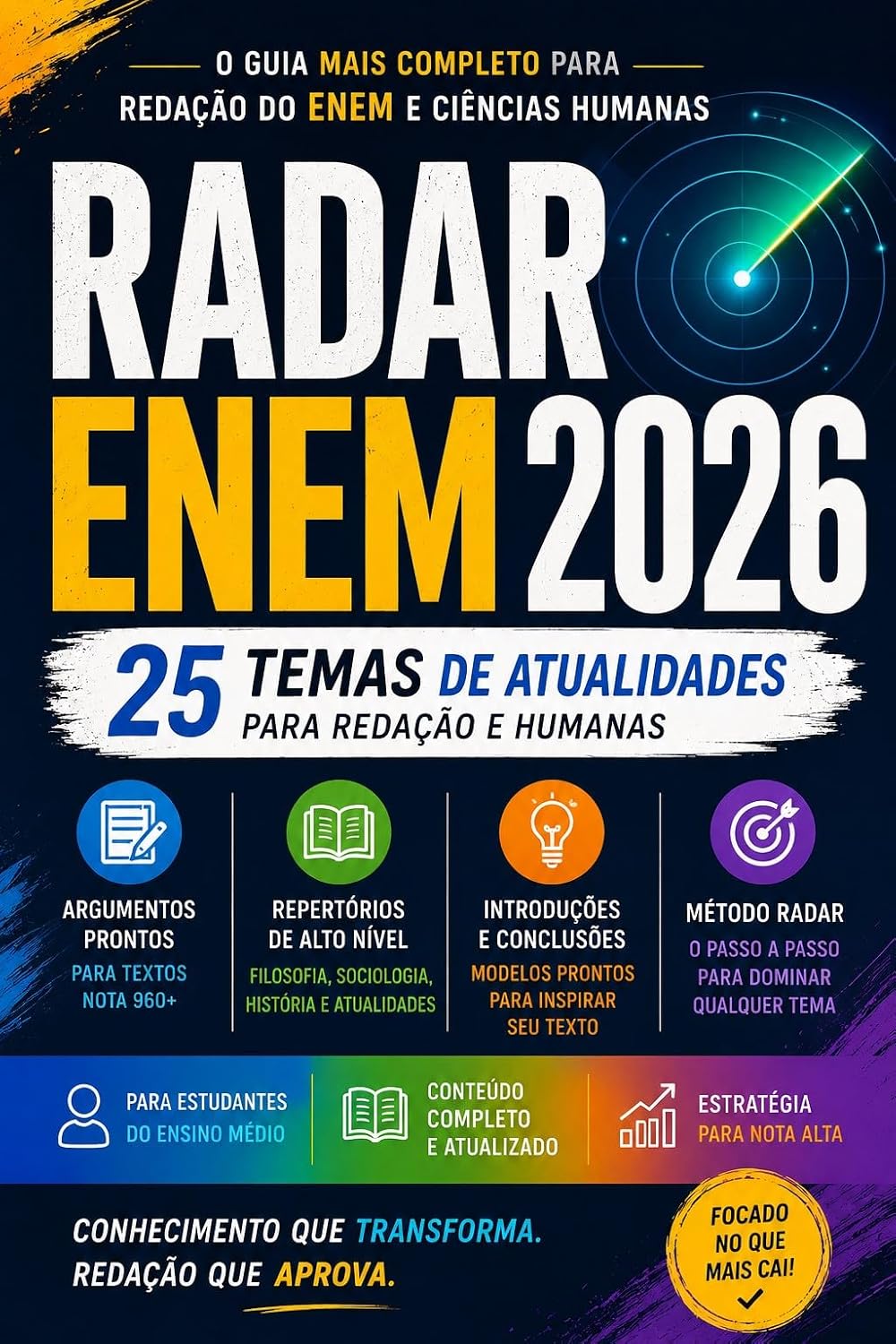 RADAR ENEM 2026 25 Temas de Atualidades para Redação e Humanas baixar o livro de graça