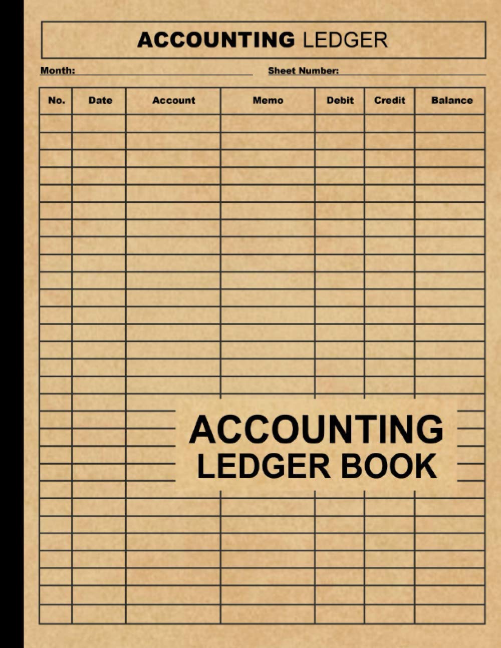 Accounting Ledger Book: Large Simple Accounting Ledger for Bookkeeping and Small Business Income Expense Account Recorder & Tracker Logbook (100 Pages / 6 Columns ) baixar o livro de graça