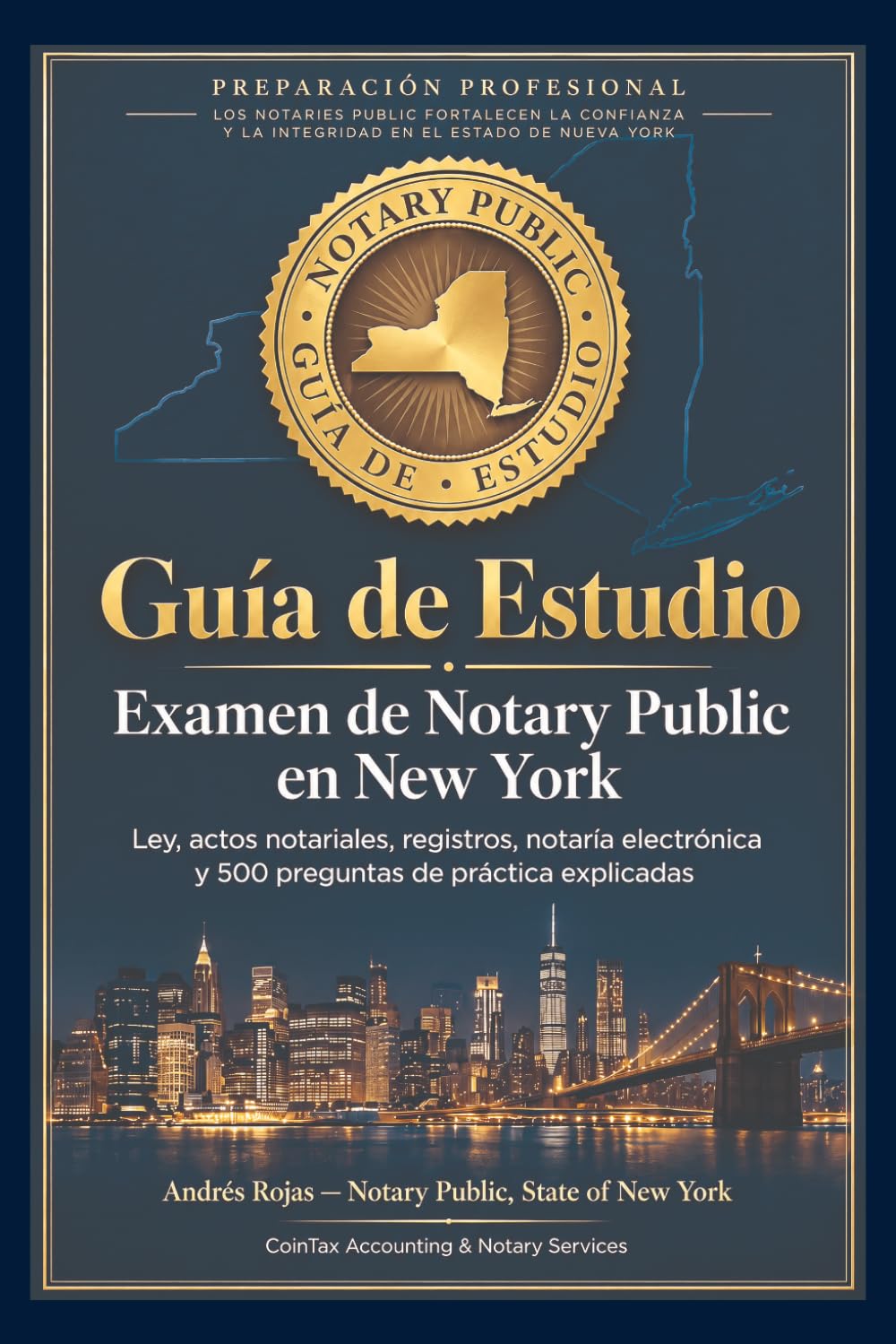 Guía de Estudio - Examen de Notary Public en New York: Ley, actos notariales, registros, notaría electrónica y 500 preguntas de práctica explicadas (Spanish Edition) baixar livro de graça