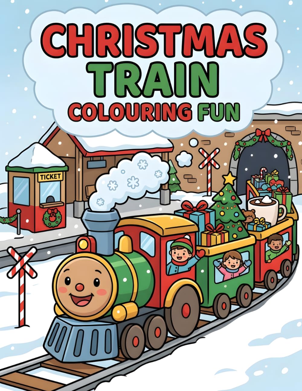 Christmas Train: Colouring Fun baixar o livro de graça