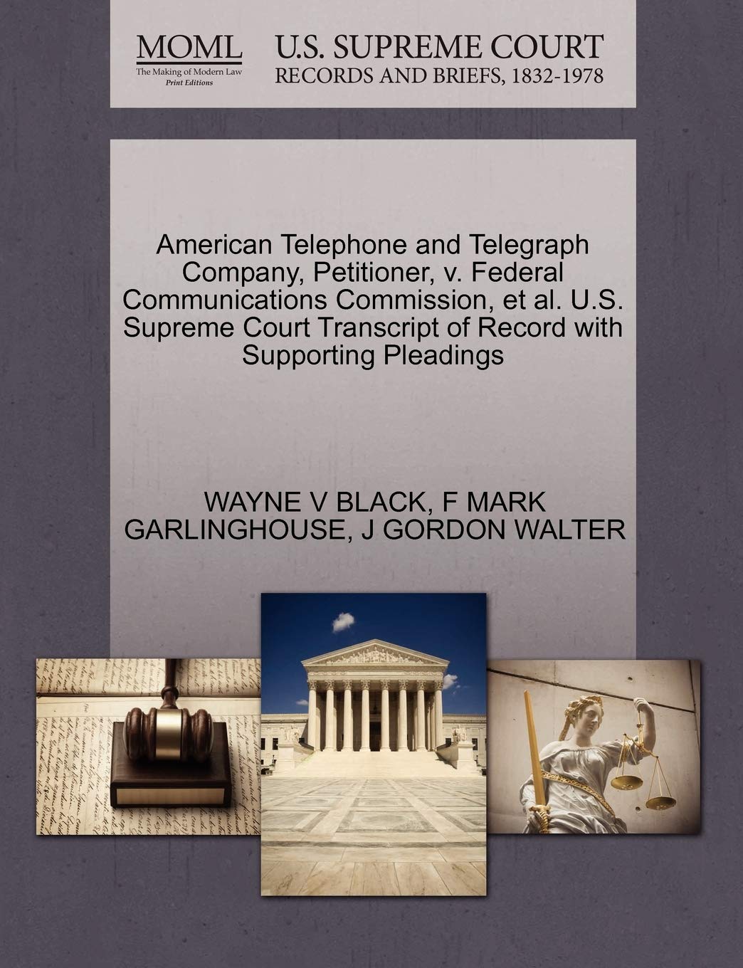 ler totalmente American Telephone and Telegraph Company, Petitioner, v. Federal Communications Commission, et al. U.S. Supreme Court Transcript of Record with Supporting Pleadings