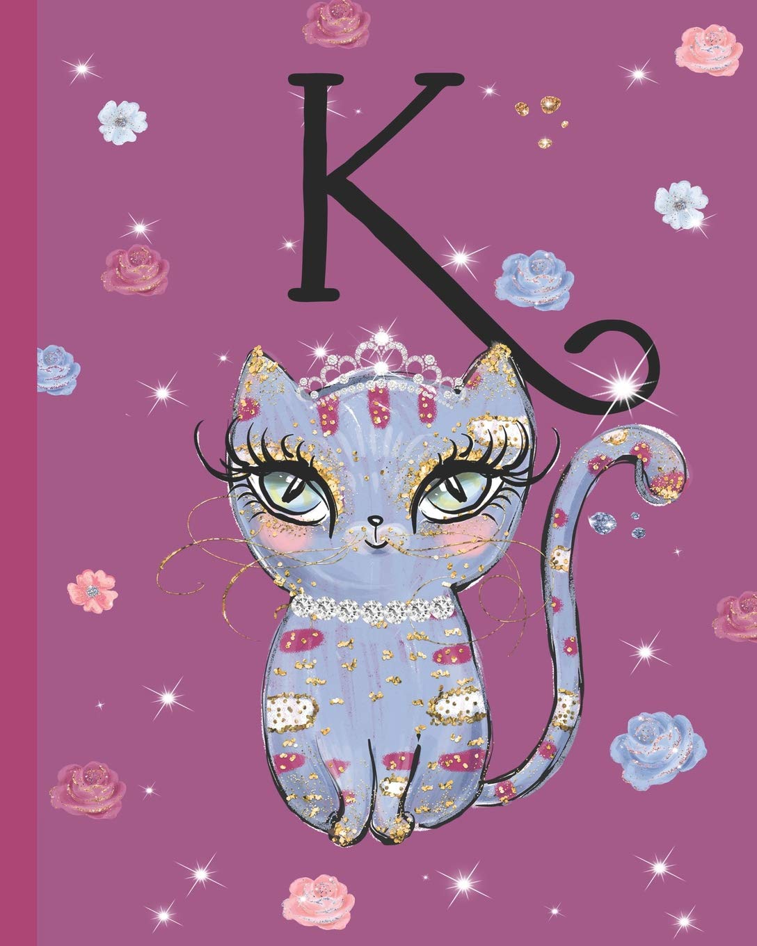 capítulo por capítulo baixar K: Kitty Cat Journal, personalized monogram letter K blank lined diary with interior pages decorated with kitty cats and flowers.