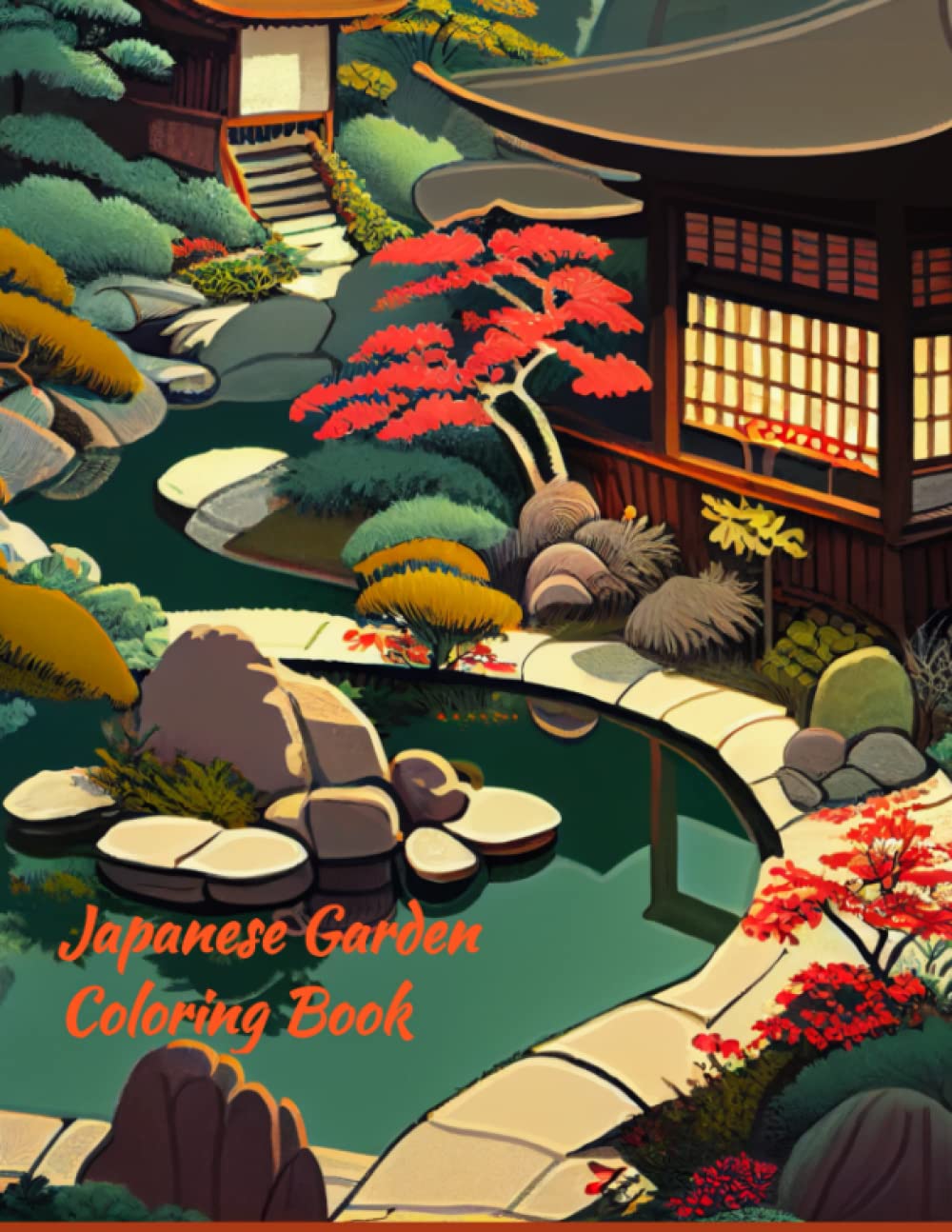 Japanese Gardens Coloring Book: For Stress Relief and Relaxation baixar livro de graça