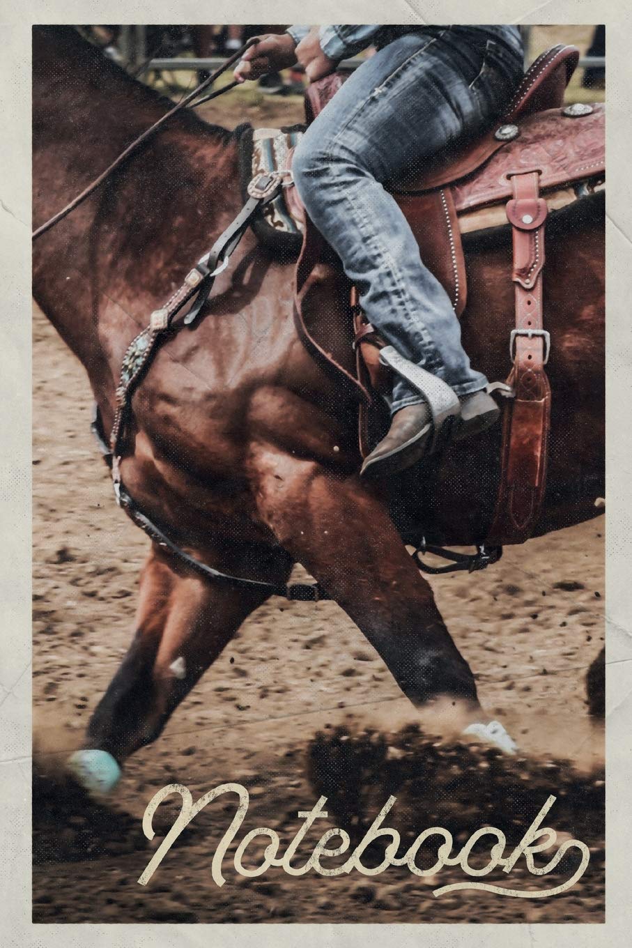 Notebook: Bronc Riding Rodeo Events Professional Composition Book Journal Diary for Men, Women, Teen & Kids Vintage Retro Design for Bucking Horse and Barrel Racing Fans baixar o livro de graça