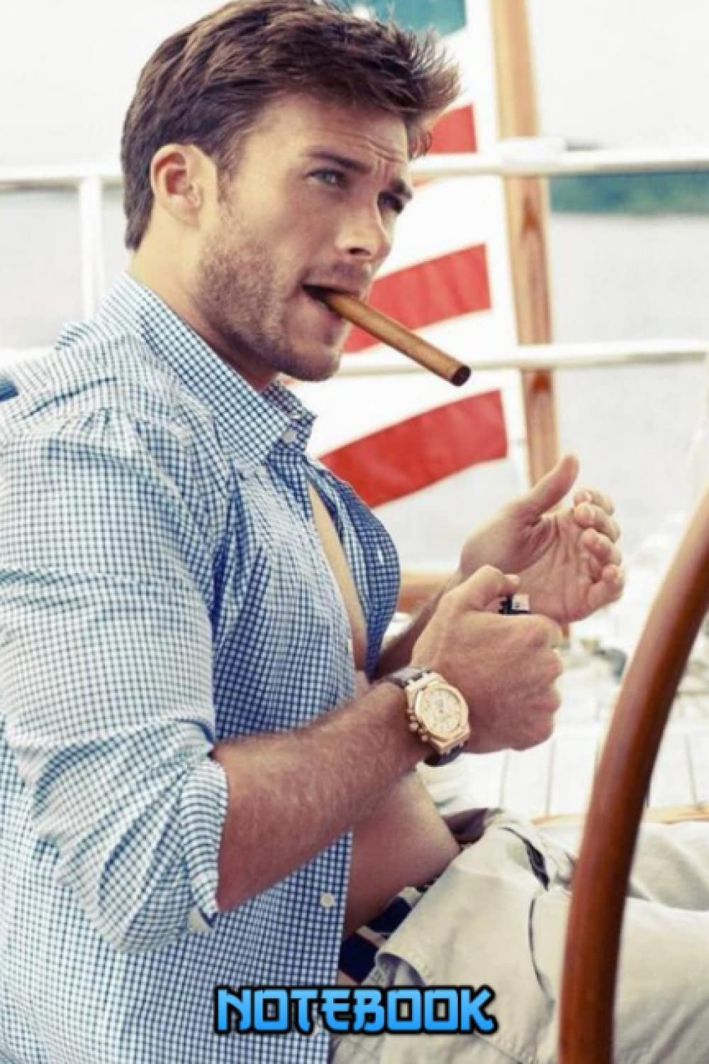 ler totalmente Notebook: Scott Eastwood Lined Notebook Journal 6 x 9" 100 Pages for School Supplies, Thankgiving Notebook Gift #288