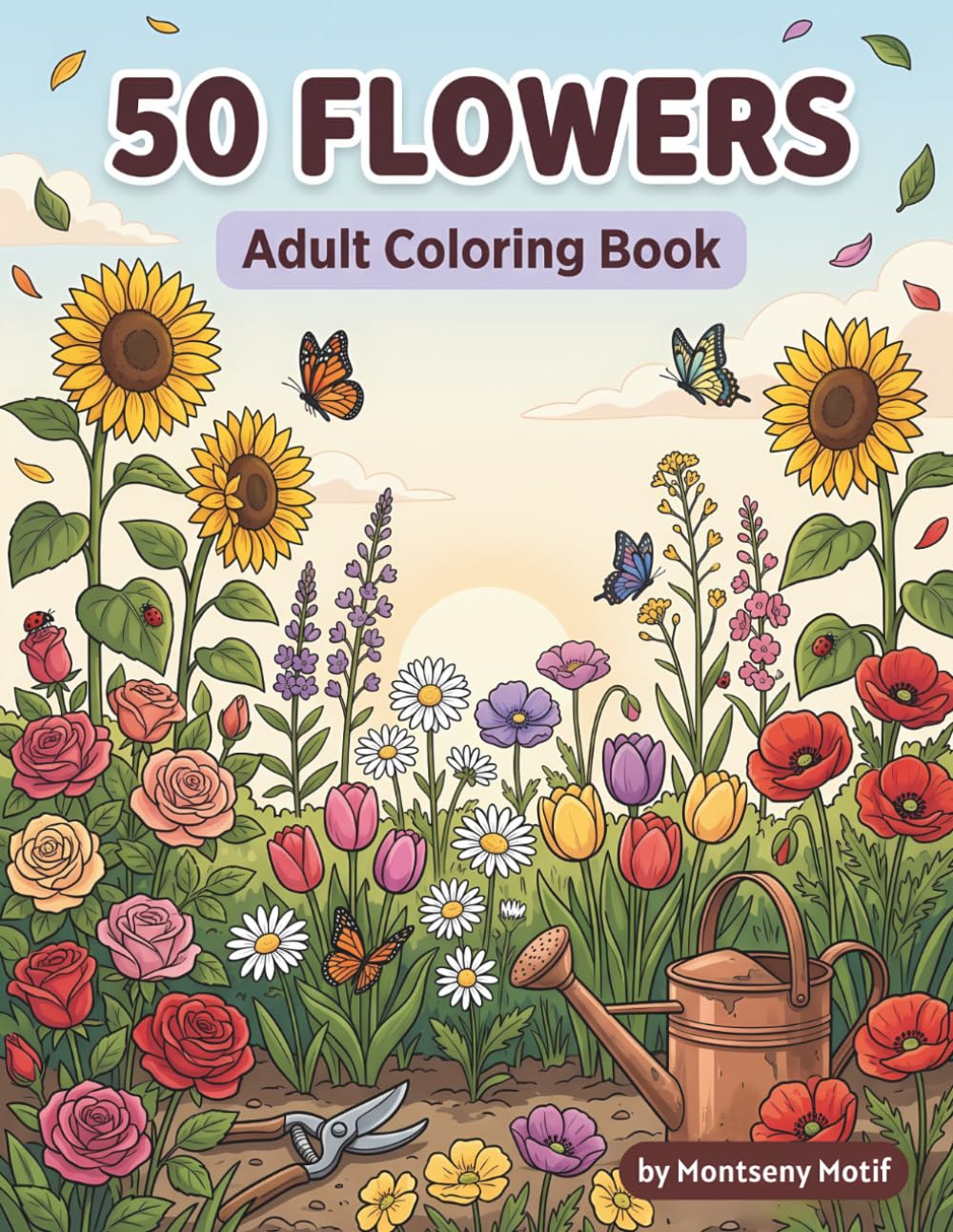 capítulo por capítulo baixar 50 Flowers: An Adult Coloring Book with Bouquets, Wreaths, Potted Blooms, Hanging Baskets, and Beautiful Floral Designs for Relaxation