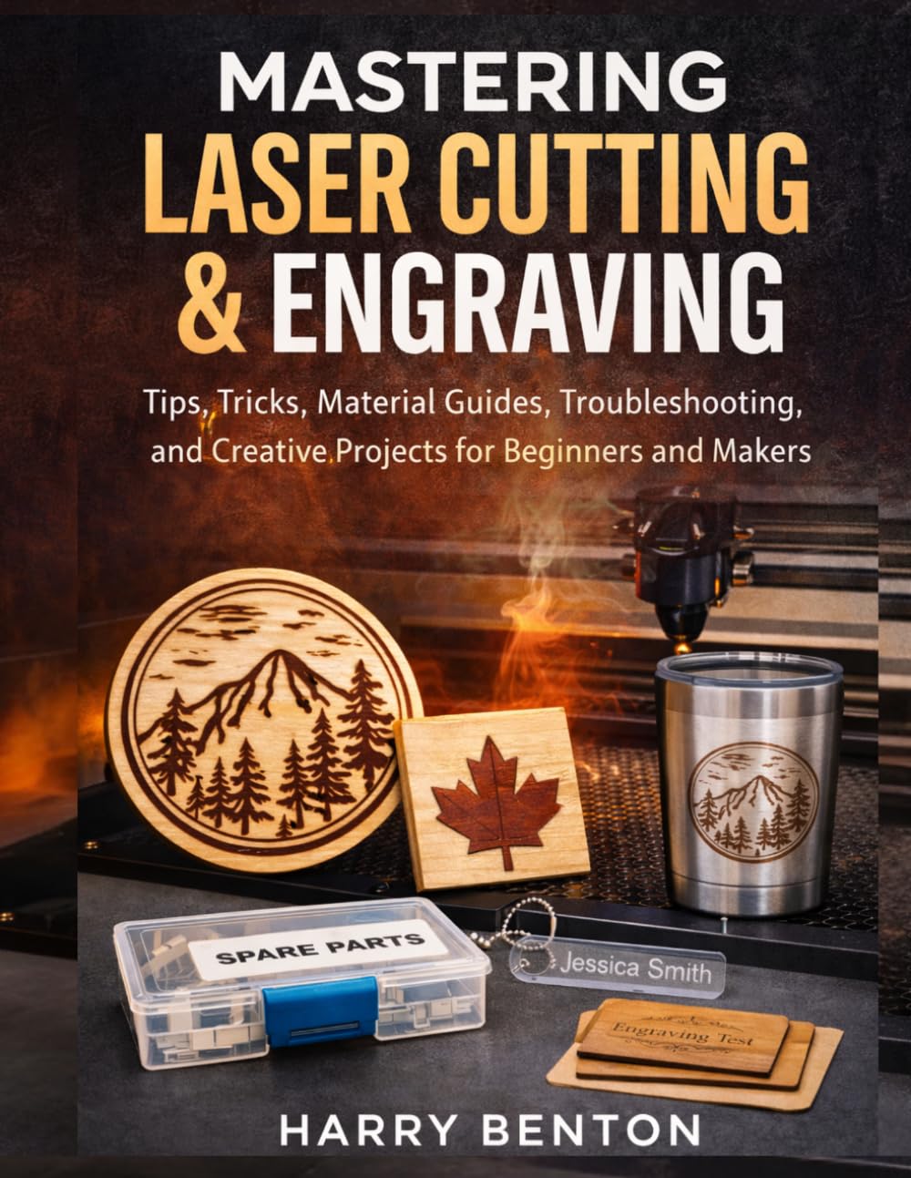 capítulo por capítulo baixar MASTERING LASER CUTTING & ENGRAVING: Tips, Tricks, Material Guides, Troubleshooting, and Creative Projects for Beginners and Makers.