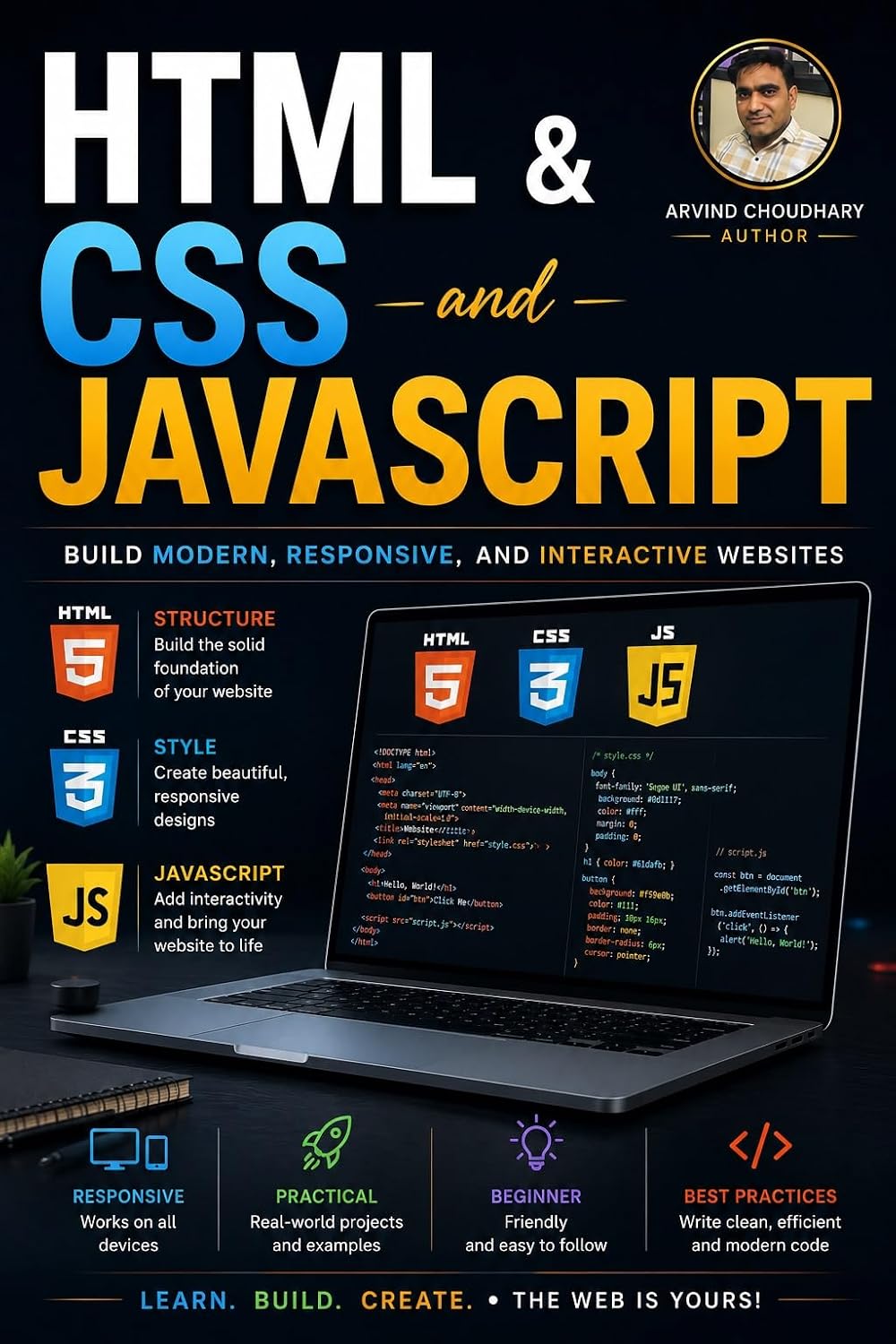 ler totalmente HTML & CSS and JavaScript Programming: A Complete Guide to Modern Web Development, Responsive Design, JavaScript Programming, and Real-World Projects (English Edition)