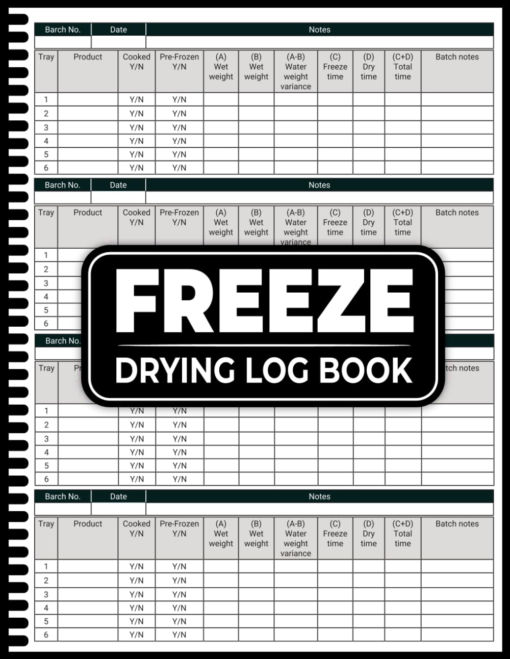 Freeze Drying Log Book: Organize Hundreds of Batches, Track Equipment Repairs, and Monitor Long-Term Storage Inventory. baixar o livro de graça